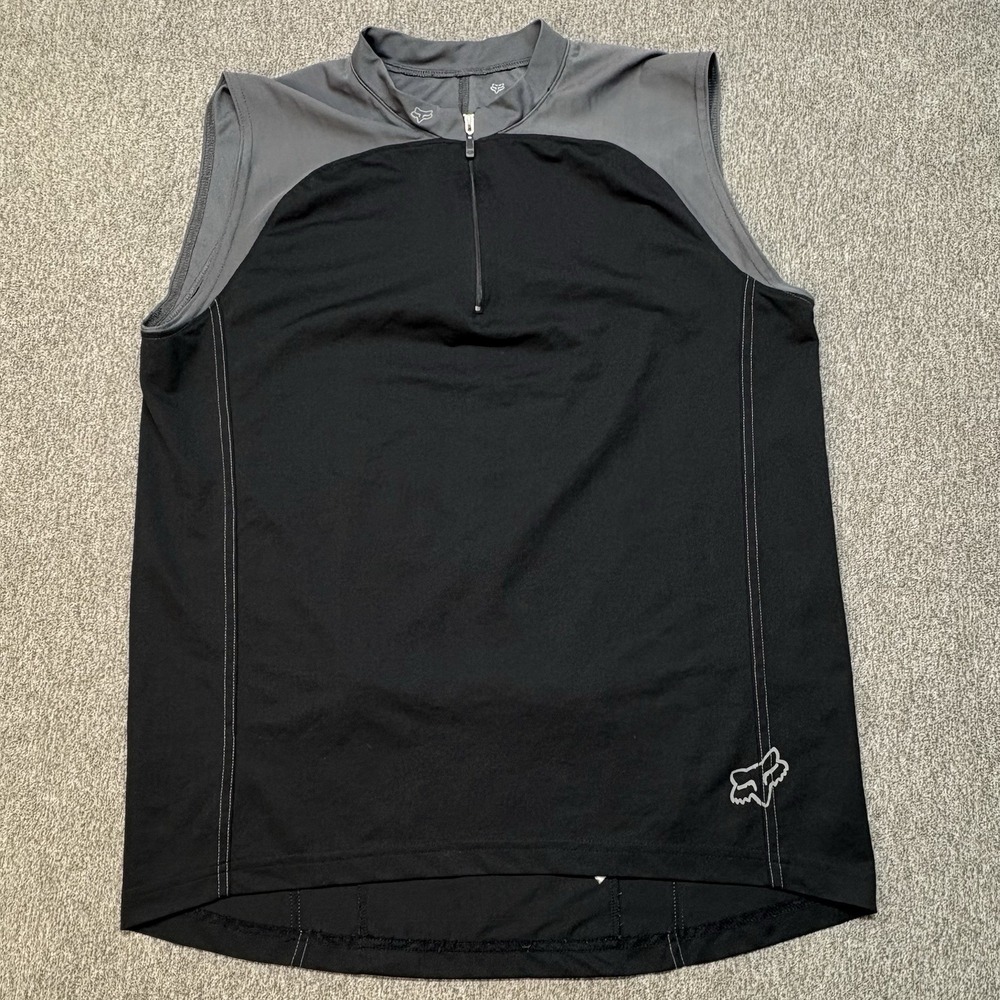 Fox Racing‎ Shirt Mens L Black Sleeveless Motorcross Jersey